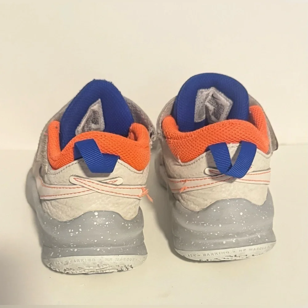 Nike Kids White and Orange Sneakers
